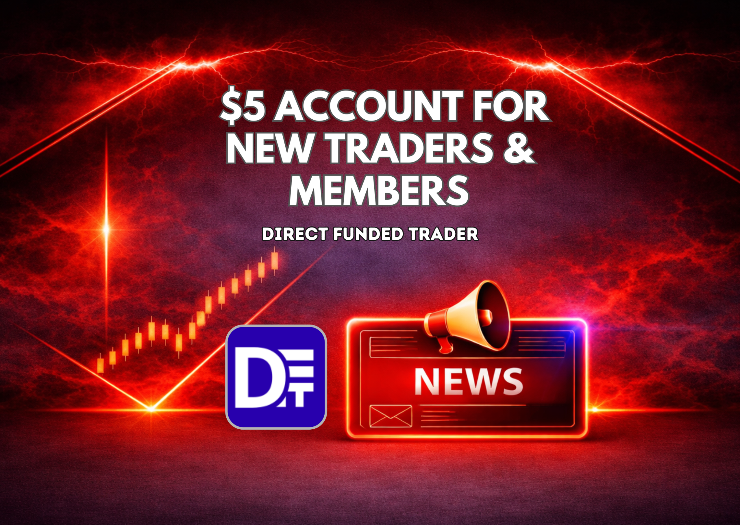 Direct Funded Trader $5 Account for New Members
