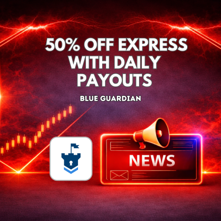 Blue Guardian 50% Off Express With Daily Payouts