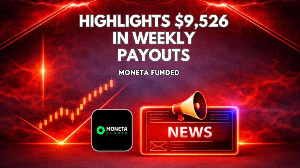 Moneta Funded Highlights $9,526 in Weekly Payouts