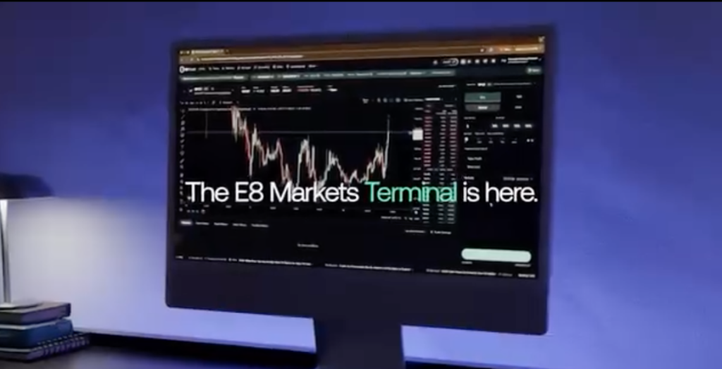 E8 Markets Terminal combines TradingView charts, risk tracking, journaling and analytics to give prop traders a more integrated workflow.