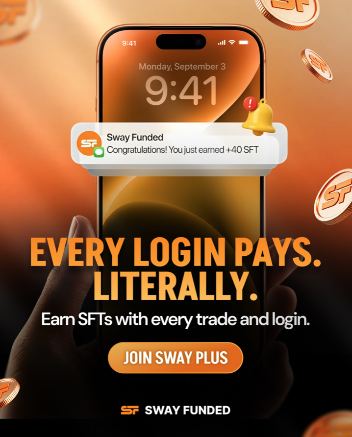 Sway Funded introduces SFT rewards for logins and trades, adding a loyalty layer that can improve trader engagement.