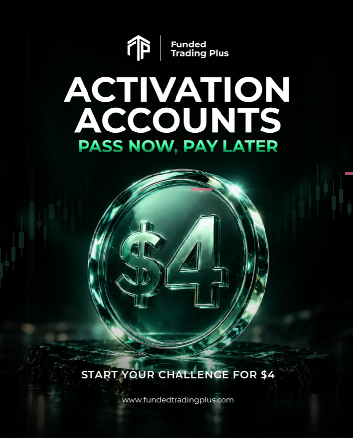 Funded Trading Plus launches $4 Activation Accounts, letting traders pay the main fee only after passing a 2% challenge.