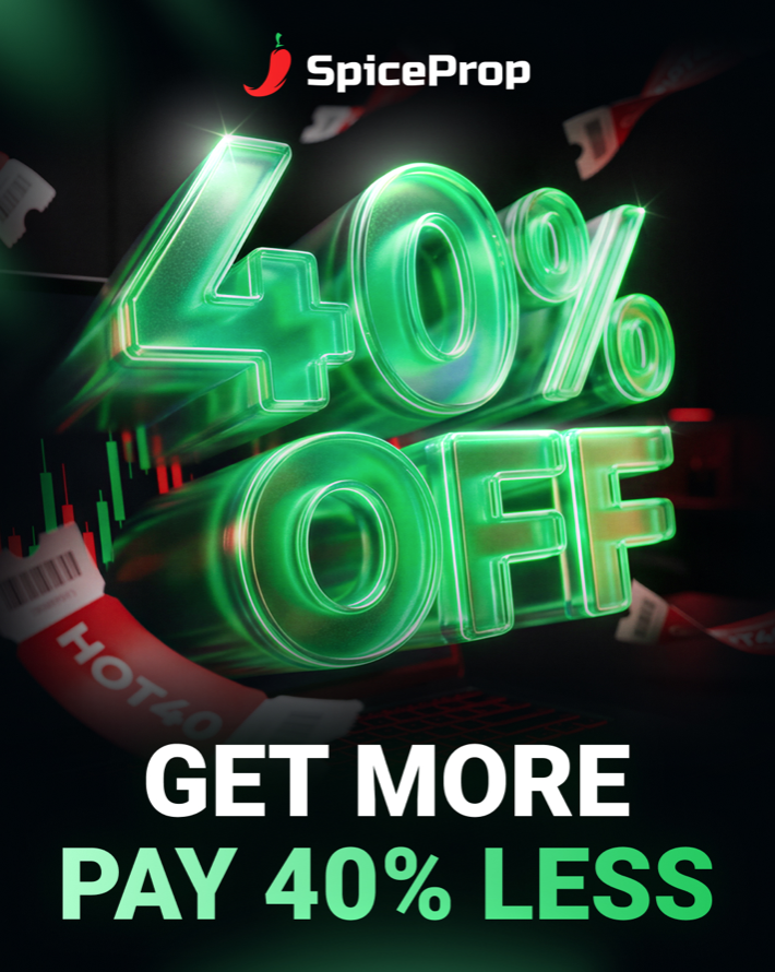 SpiceProp offers 40% off eligible challenges with HOT40 until September 30. See exclusions, timing and trader considerations.