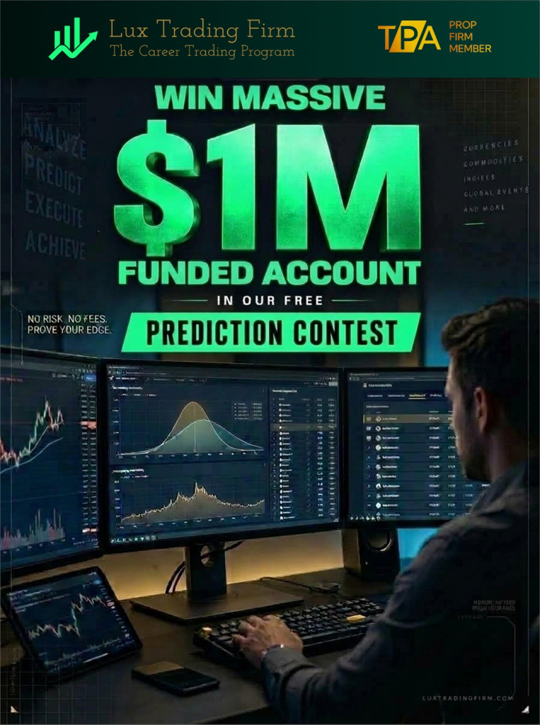 Lux Trading Firm launches a free prediction market contest with a $1M 1-step evaluation prize and funded accounts for top traders.