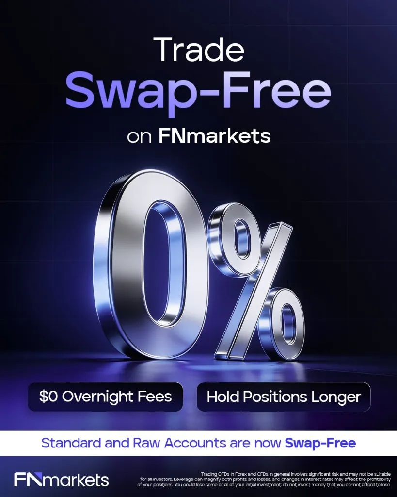 FundedNext swap-free accounts remove overnight swap fees on FNmarkets Standard and Raw accounts, giving traders more flexibility.