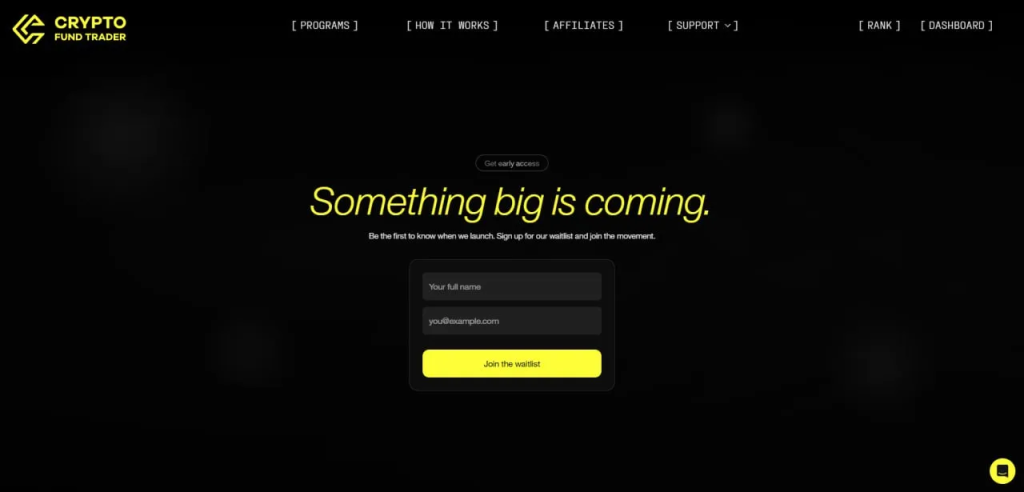 Crypto Fund Trader opens a waitlist for its new trading terminal, promising unified trading, faster data, and payouts.