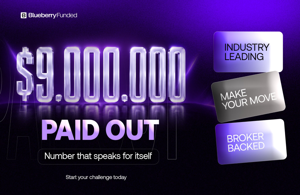 Blueberry Funded reaches $9M in trader payouts, while traders can use a 20% Forex Prop Reviews discount on new challenges.