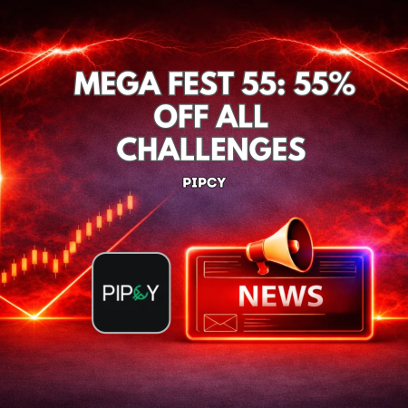 Pipcy Mega Fest 55: 55% Off All Challenges for Traders