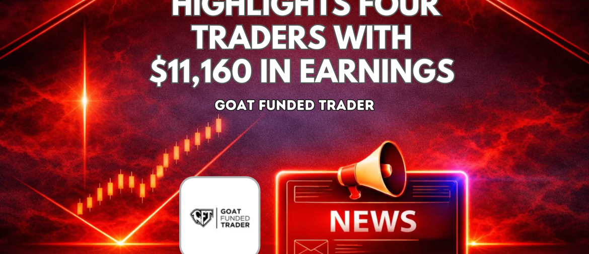 Goat Funded Trader Highlights Four Traders With $11,160 in Earnings