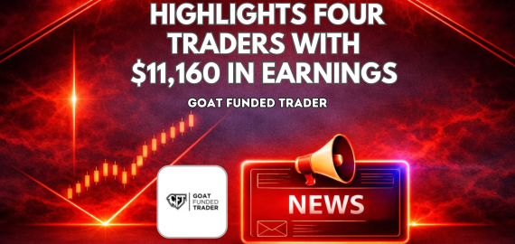 Goat Funded Trader Highlights Four Traders With $11,160 in Earnings