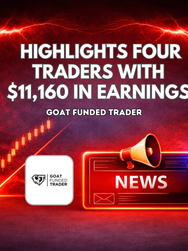 Goat Funded Trader Highlights Four Traders With $11,160 in Earnings