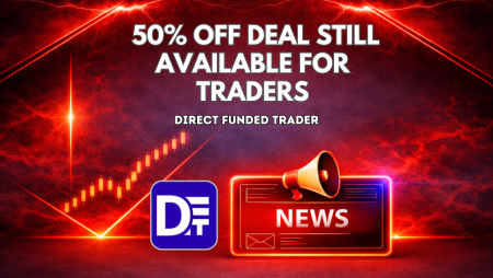 Direct Funded Trader 50% Off Deal Still Available