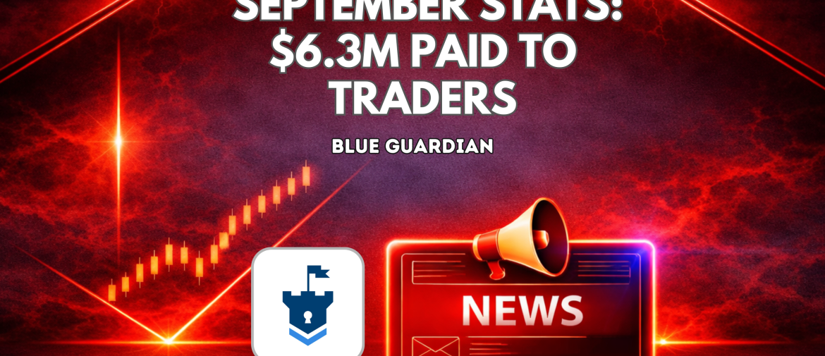 Blue Guardian September Stats: $6.3M Paid to Traders