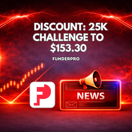 FunderPro October Discount Cuts 25K Challenge to $153.30