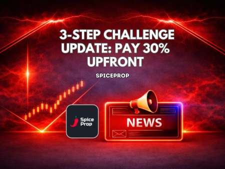 SpiceProp 3-Step Challenge Update: Pay 30% Upfront