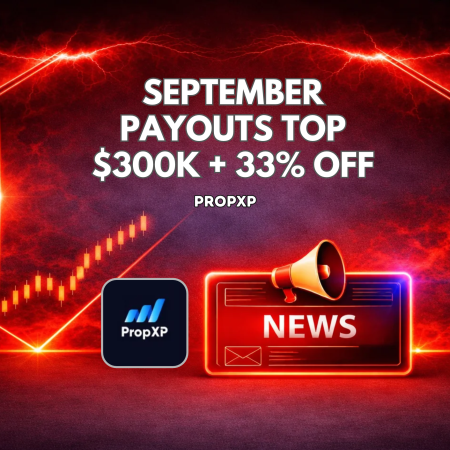 PropXP September Payouts Top $300K, Plus 33% Off