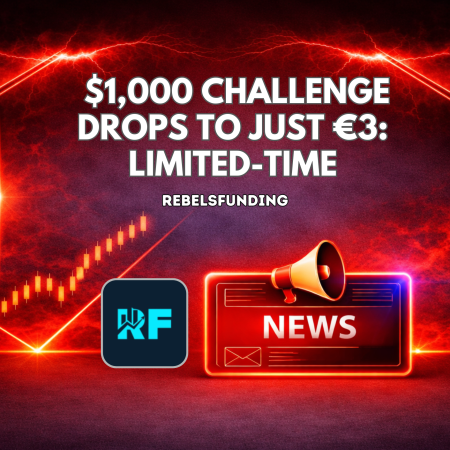 RebelsFunding $1,000 Trading Challenge Drops to Just €3