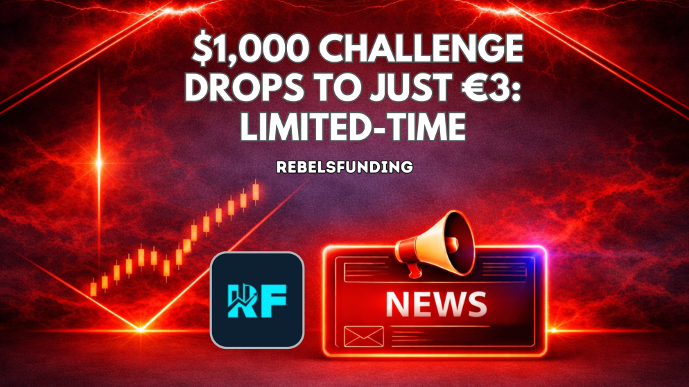 RebelsFunding $1,000 Trading Challenge Drops to Just €3