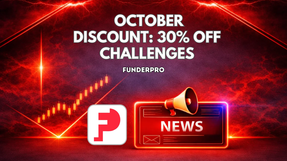 FunderPro October Discount: 30% Off Challenges