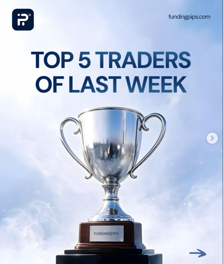 FundingPips latest Top 5 traders feature gives prospective traders more than a weekly leaderboard. Check them out!