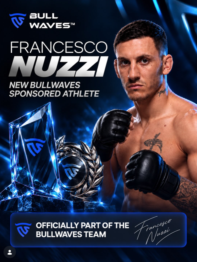 Bullwaves Prime names Francesco Nuzzi its newest sponsored athlete, expanding its brand presence beyond trading and into combat sports.