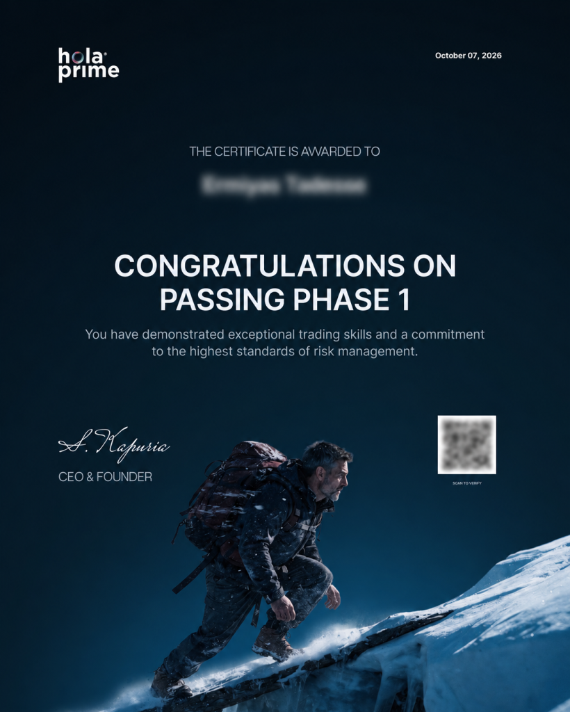 Hola Prime trading certificates get a redesign, with monthly rewards for traders who share challenge, funded, and payout milestones.